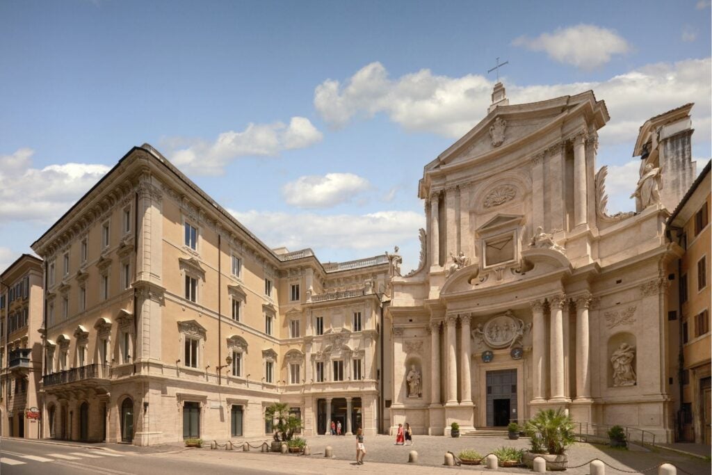 The exterior facade of the Six Senses Rome