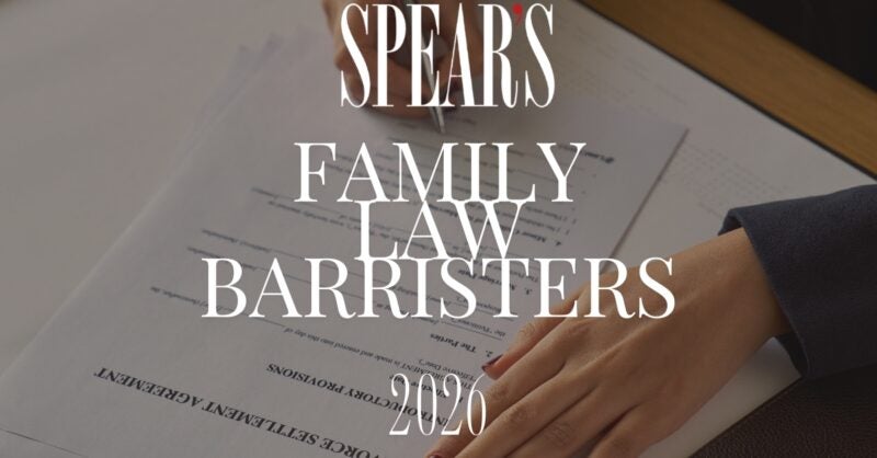 The best family law barristers- Spear's