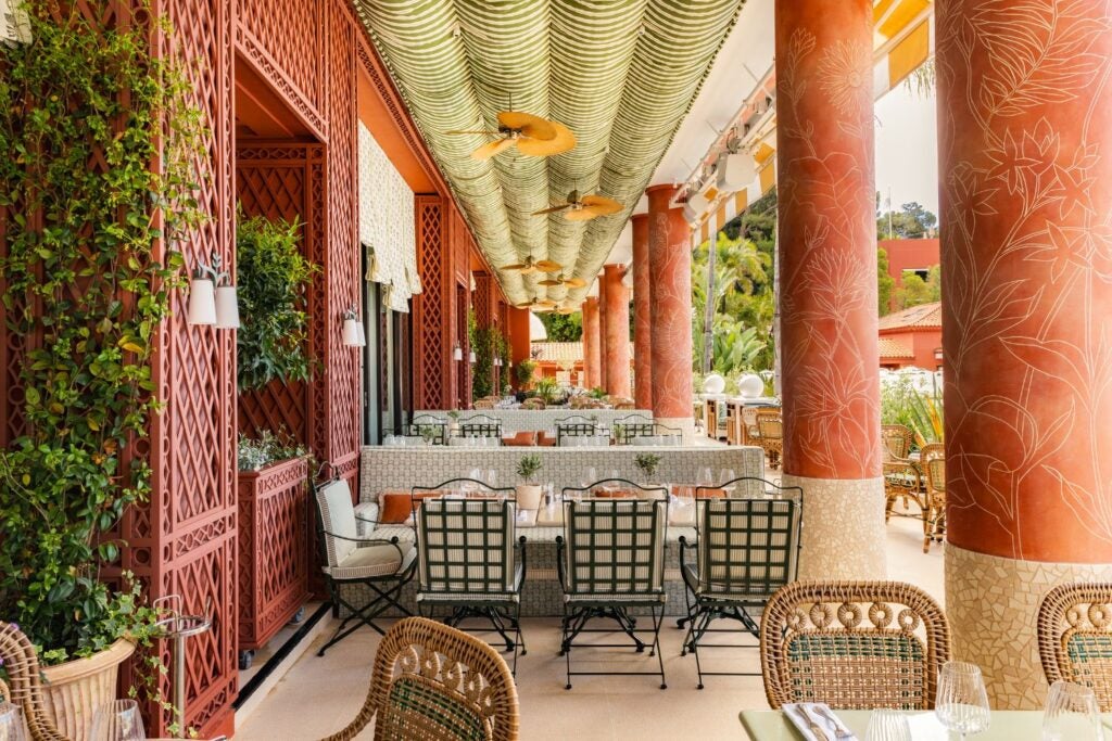 Terrace at Le Deck Restaurant in Monte-Carlo
