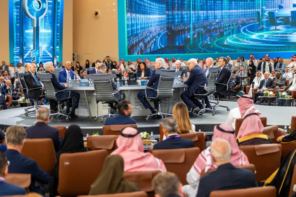 Jamie Dimon, Steve Schwarzman and Bill Ackman were among the bosses of the world's largest banks and investment firms to attend the ninth edition of FII in Saudi Arabia // Image: FII
