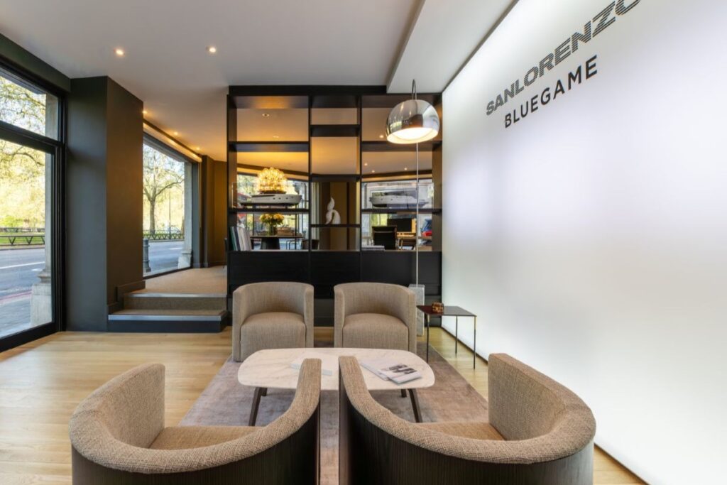 Sanlorenzo yachts showroom Mayfair Park Lane