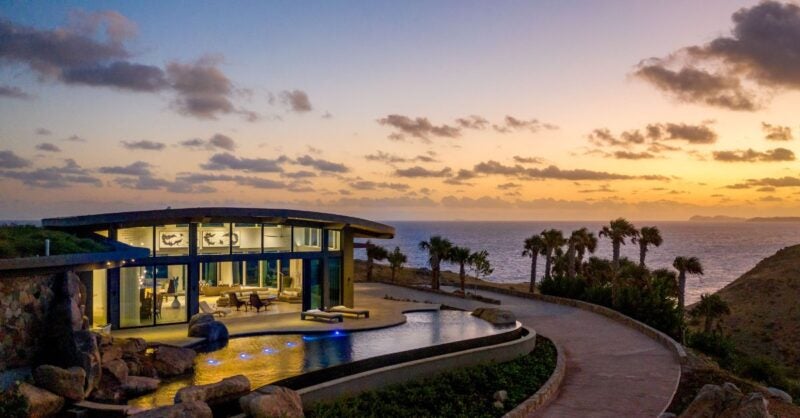 Inside one of Oil Nut Bay’s most striking private estates