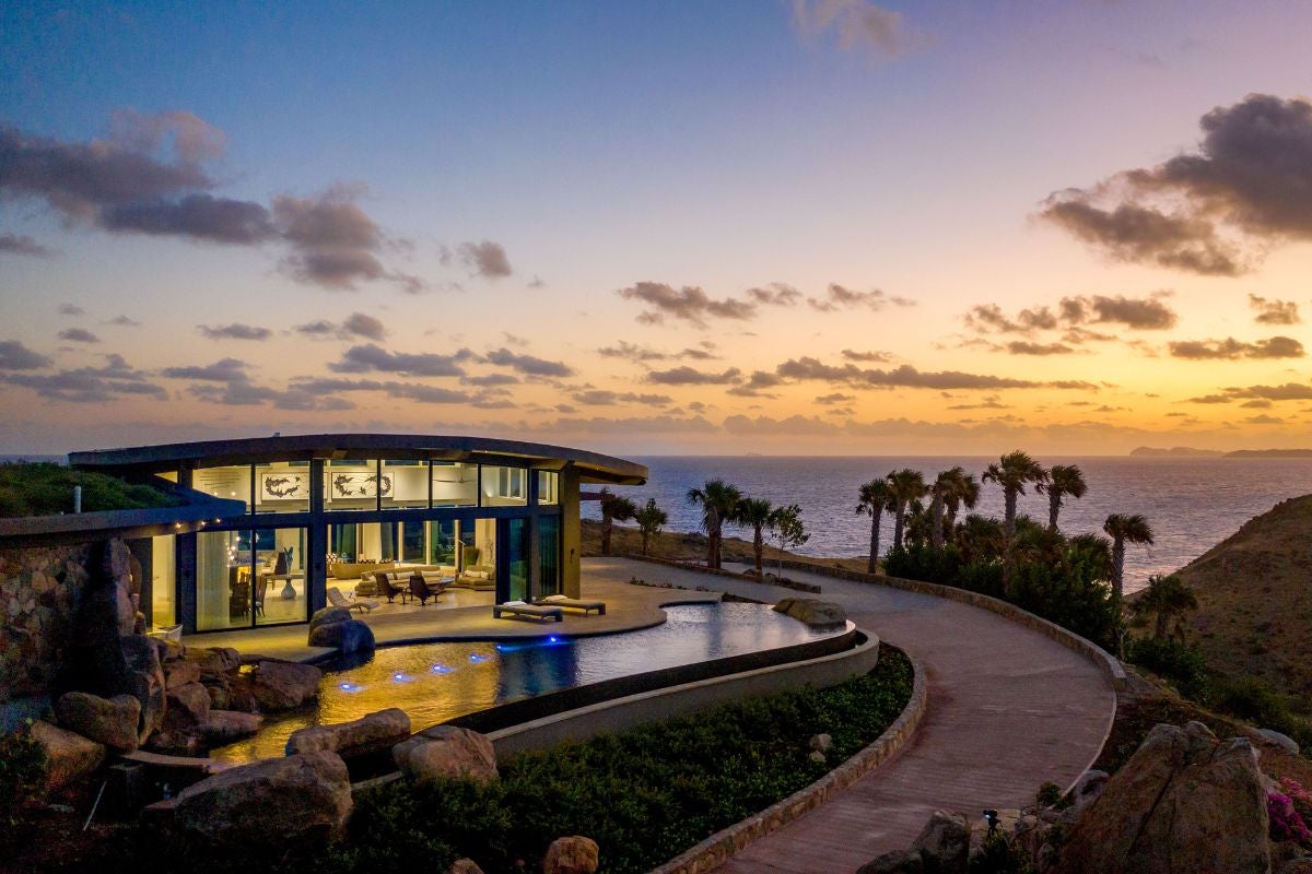 Inside one of Oil Nut Bay’s most striking private estates