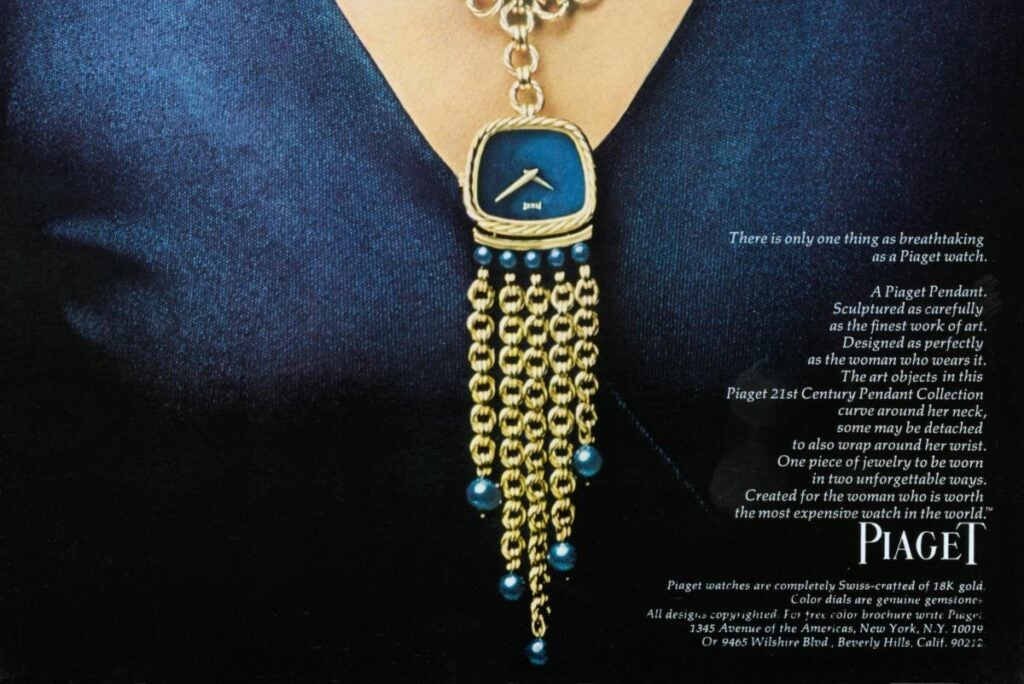Piaget advert
