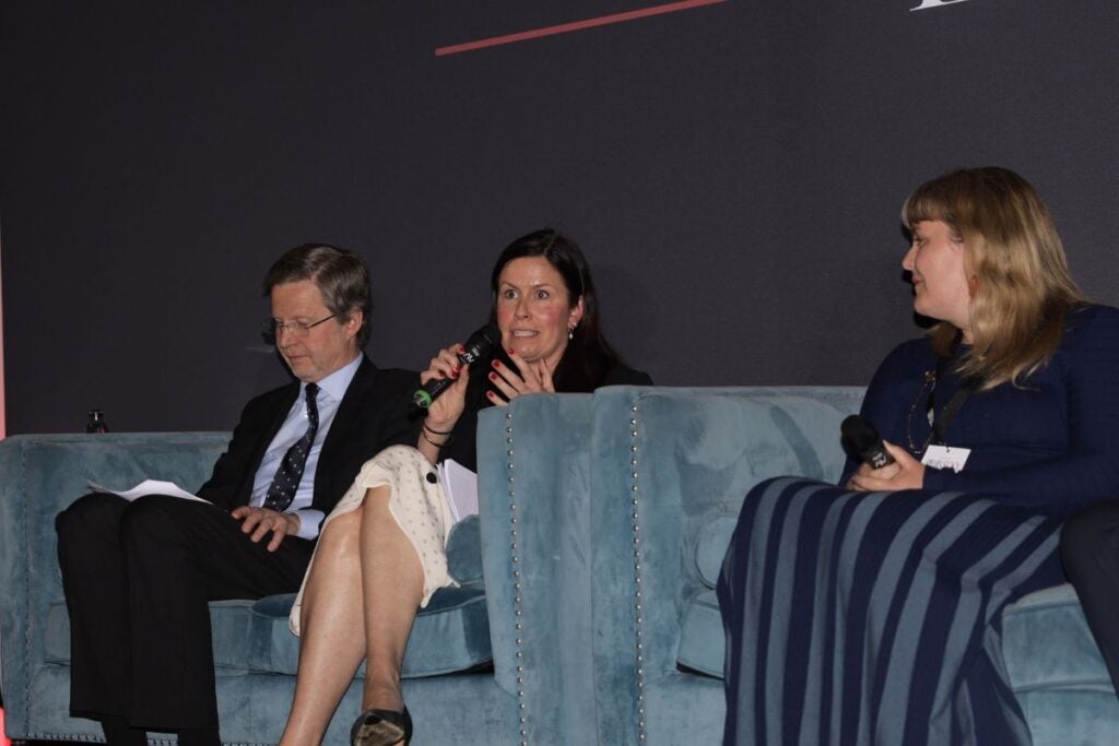 David Forbes-Nixon, Philippa Cornish and Hannah Gibney at Spear's 500 Live